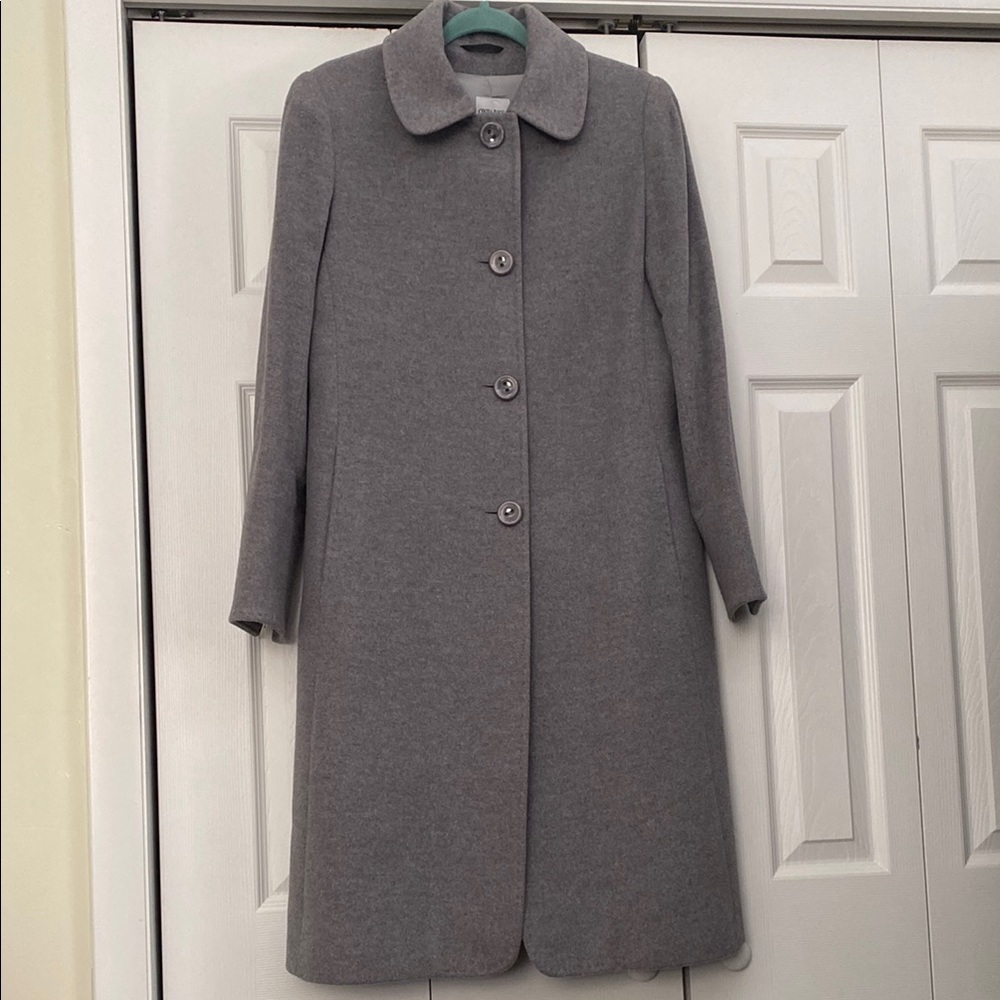 Cinzia Rocca Grey Wool Size 12 Coat